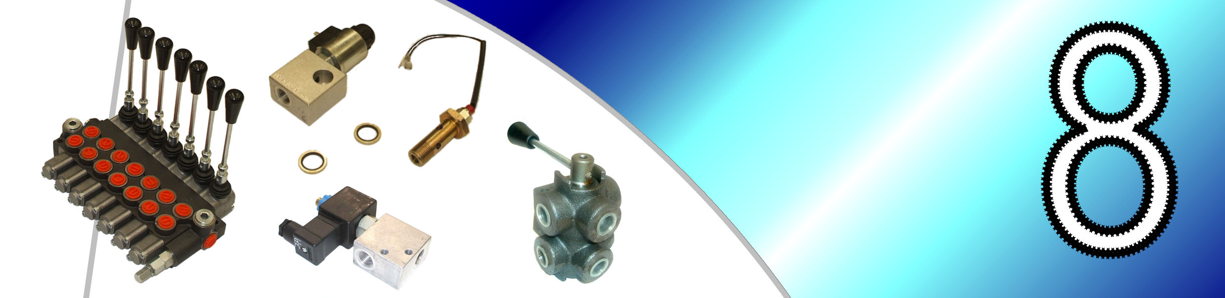 GHIM Hydraulics is able to provide a wide range of distributors, valves and taps composed by a central body, usually made of cast iron or aluminium, provided with steel made cursor with external chemical nickel or stainless steel cover, particularly suitable for mobile and stationary hydraulic applications. Thanks to the large range of products our distributors offer high versatility. This is also enhanced by the range of the modular distributors. A special connector for the distributors output allows the connection for other downstream uses of the dispenser (CARRY OVER). GHIM Hydraulics is able to provide a wide range of distributors, valves and taps composed by a central body, usually made of cast iron or aluminium, provided with steel made cursor with external chemical nickel or stainless steel cover, particularly suitable for mobile and stationary hydraulic applications. Thanks to the large range of products our distributors offer high versatility. This is also enhanced by the range of the modular distributors. A special connector for the distributors output allows the connection for other downstream uses of the dispenser (CARRY OVER).